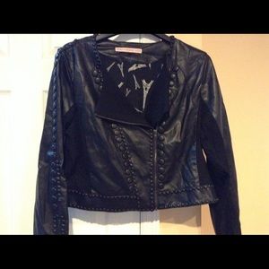 Studded Cropped Moto Jacket!